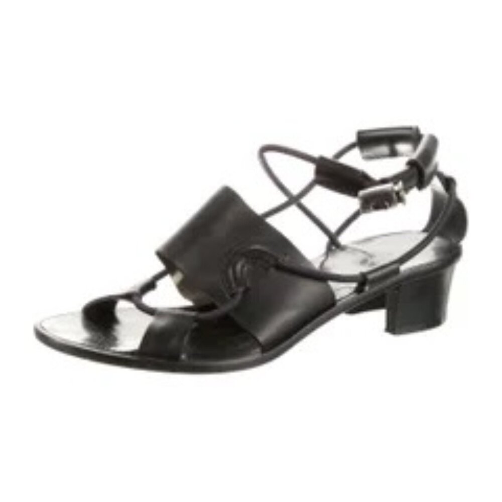 Lanvin Leather Sandals Black